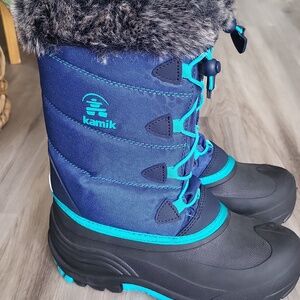 Kamik Winter Snow Boots Kids Size 4